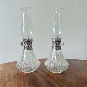 * SOLD * Vintage mini oil lamps